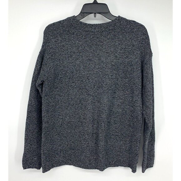 Pure J.Jill Sweater Marbled Gray Crewneck Long Sleeve Pullover - Picture 6 of 8